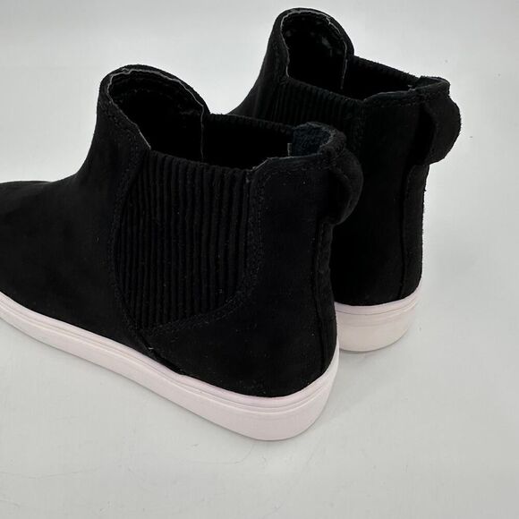 Steven by Steve Madden Hi Top Black Suede Leather Pull On Sneaker Women Size 6.5 - Picture 5 of 9